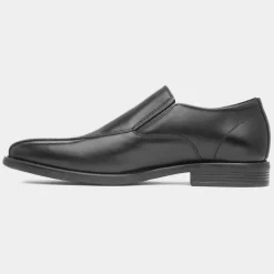 Red Level Tiber Mens Black Slip On Leather Shoe