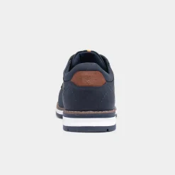 Relife Alfie Mens Navy Lace Up Wide Fit Shoe