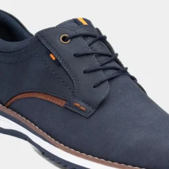Relife Alfie Mens Navy Lace Up Wide Fit Shoe