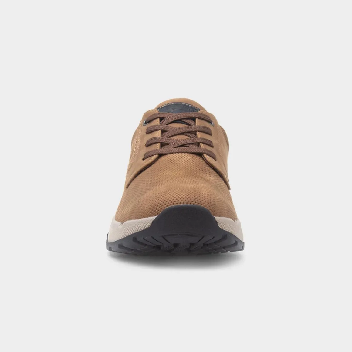 Relife Carl Mens Tan Casual Lace Up Wide Fit Shoe