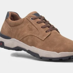 Relife Carl Mens Tan Casual Lace Up Wide Fit Shoe