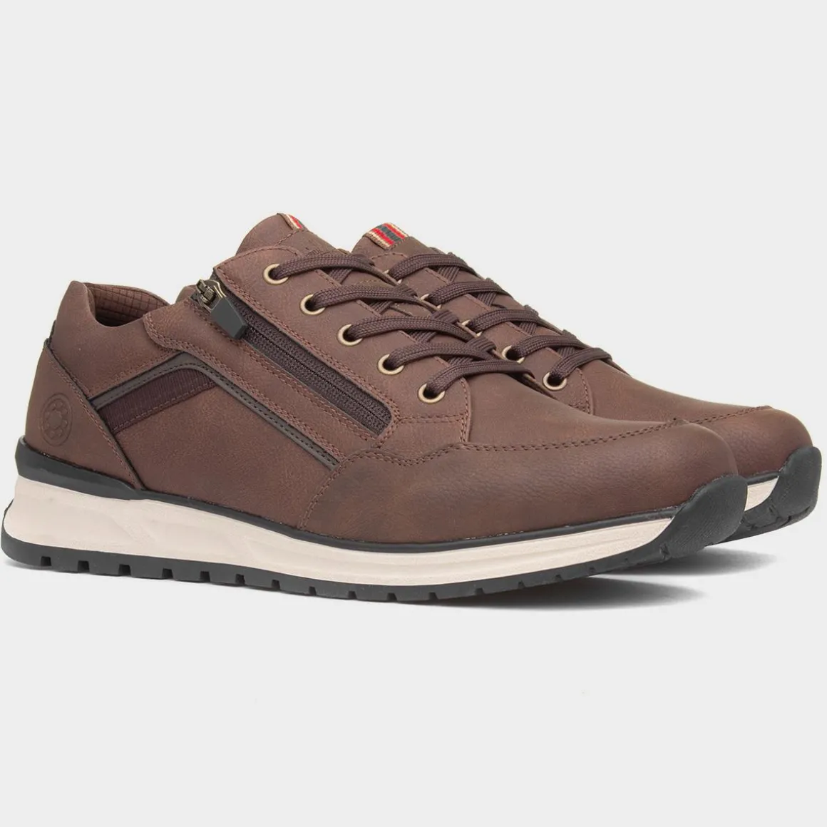 Relife Carson Mens Brown Casual Shoe