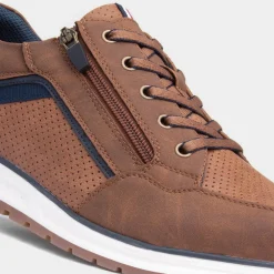 Relife Casey Mens Cognac Brown Lace Up Shoe