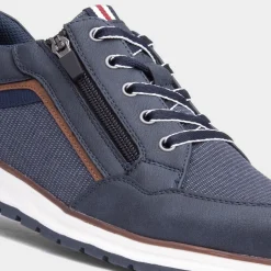 Relife Casey Mens Navy and Brown Casual Shoes