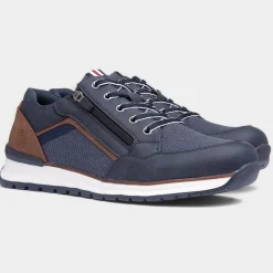 Relife Casey Mens Navy Lace Up Shoe