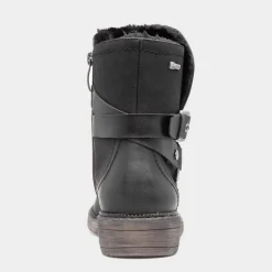 Relife Clare Womens Black Faux Fur Lined Boot