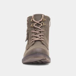 Relife Dahlia Womens Khaki Lace Up Ankle Boot