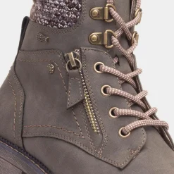 Relife Dahlia Womens Khaki Lace Up Ankle Boot
