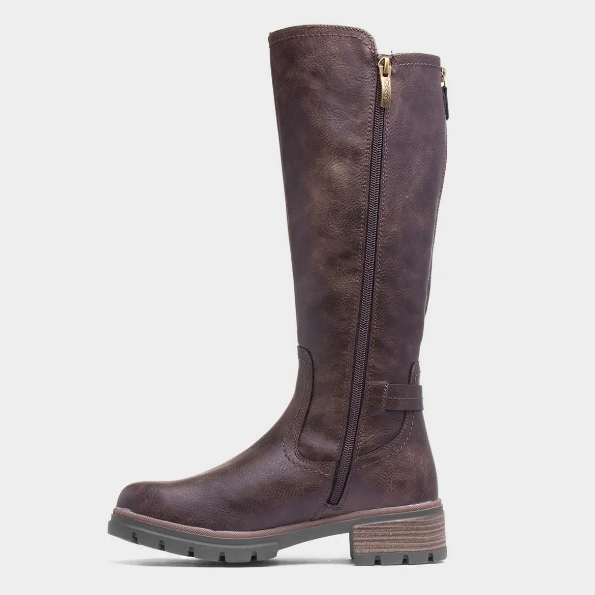 Relife Deborah Womens Brown Knee High Boot
