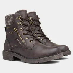 Relife Diana Womens Brown Lace Up Boot