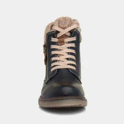 Relife Diane Womens Navy Lace Up Ankle Boot