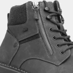 Relife Jay Mens Grey Wide Fit Ankle Boot