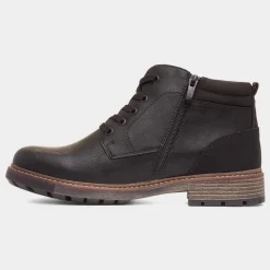 Relife Jayden Mens Black Ankle Boot