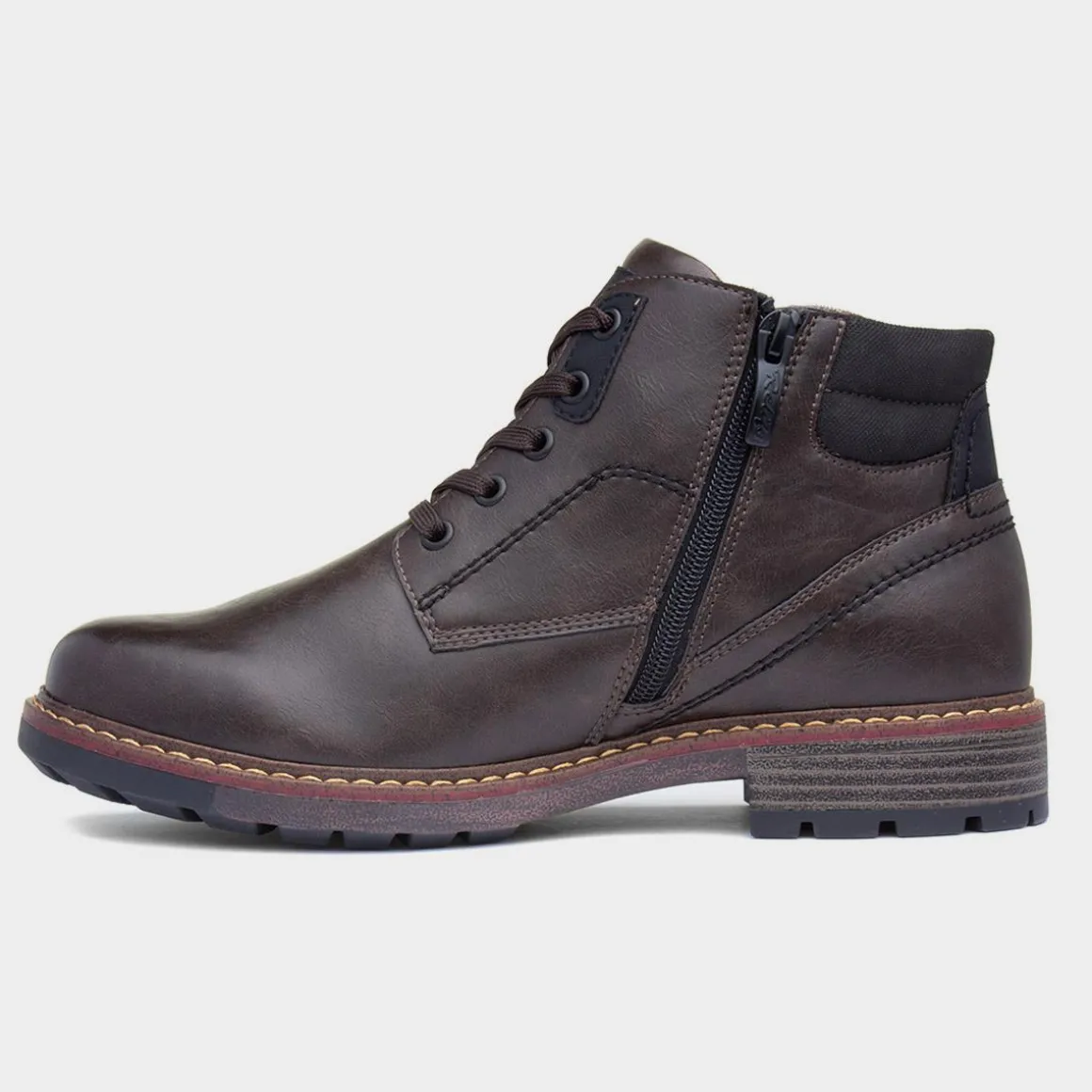 Relife Jonty Mens Dark Brown Boot