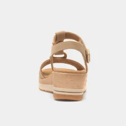 Relife Mandalay Womens Beige Wedge Sandal