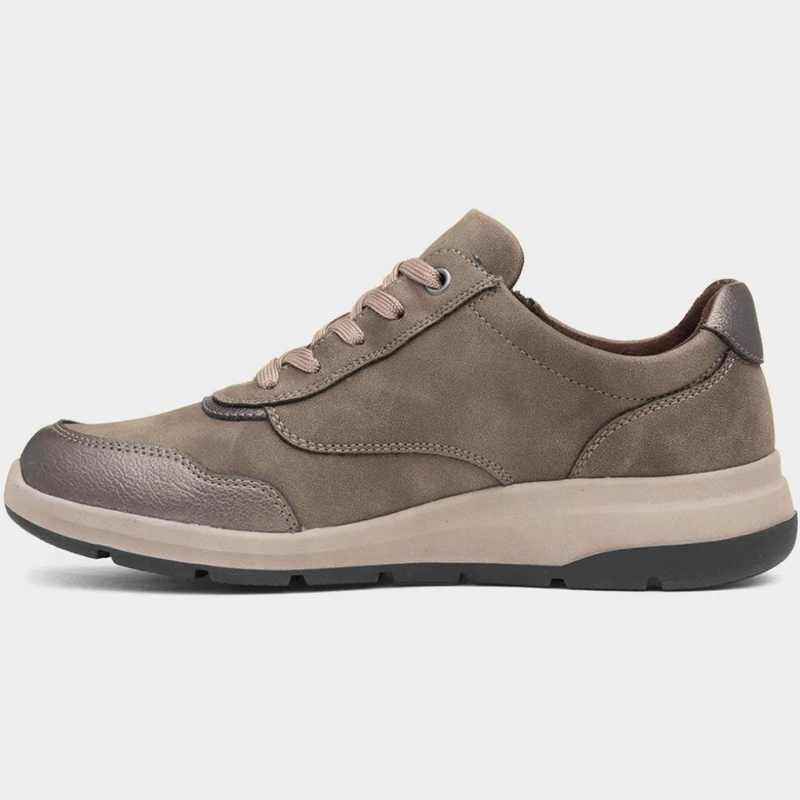 Relife Mia Womens Taupe Casual Lace Up Shoe