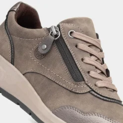 Relife Mia Womens Taupe Casual Lace Up Shoe
