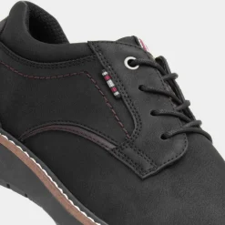 Relife Mikey Mens Black Lace Up Shoes