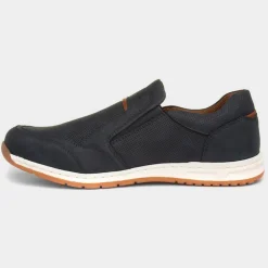 Relife Rob Mens Navy Slip On Casual Shoe