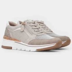 Relife Sarah Womens Beige Lace Up Shoe