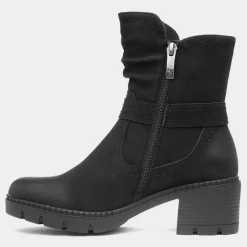 Relife Sonya Womens Black Heeled Boot