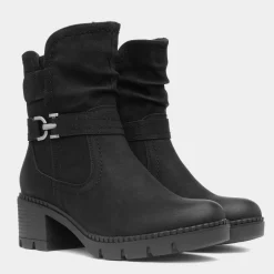 Relife Sonya Womens Black Heeled Boot