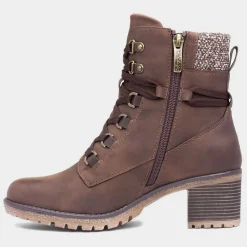Relife Stacey Womens Brown Heeled Boots
