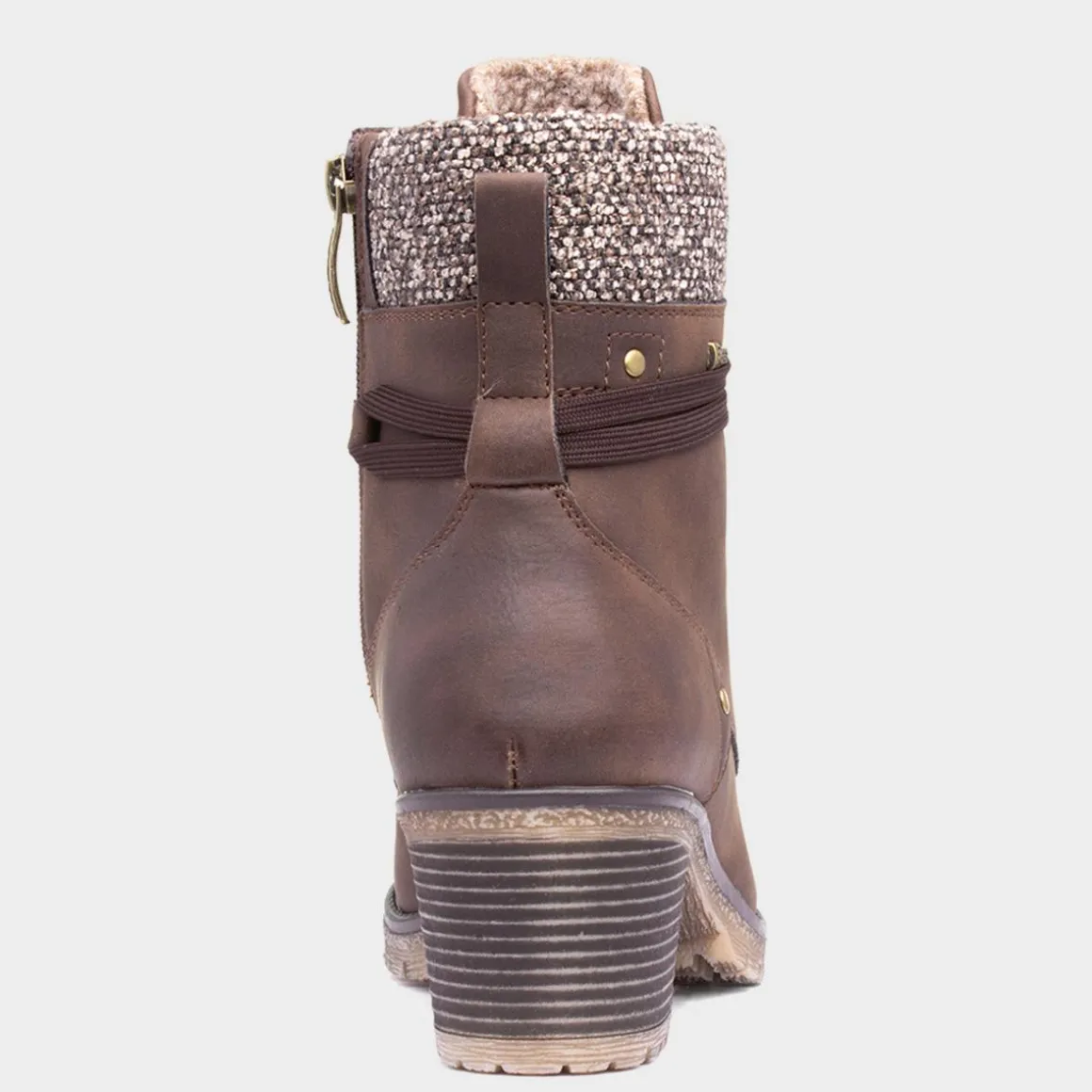 Relife Stacey Womens Brown Heeled Boots