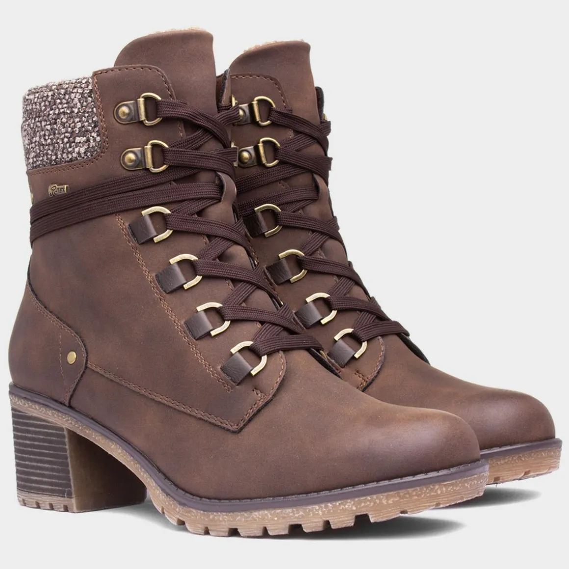Relife Stacey Womens Brown Heeled Boots