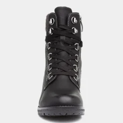 Relife Stacey Womens Heeled Boot in Black