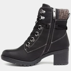 Relife Stacey Womens Heeled Boot in Black