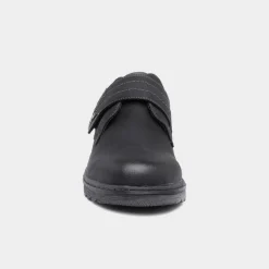 Relife Steve Mens Black Easy Fasten Shoe