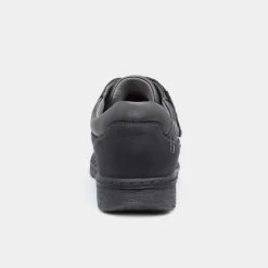 Relife Steve Mens Black Easy Fasten Shoe