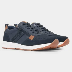 Relife Terry Mens Navy Casual Shoe