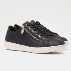 Rieker Antistress Womens Dark Navy Leather Shoe