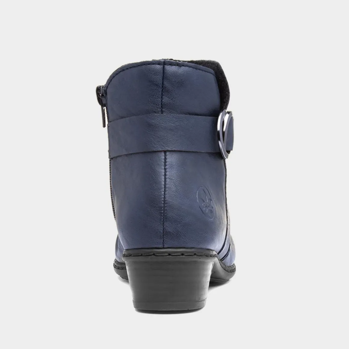 Rieker Antistress Womens Navy Zip Up Ankle Boot