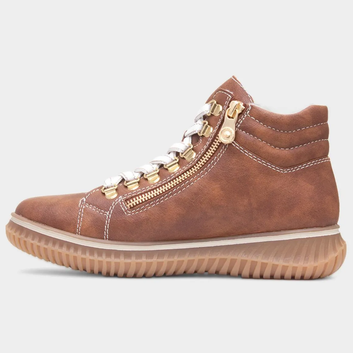 Rieker Antistress Womens Tan Ankle Boot