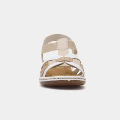 Rieker Antistress Womens White Strappy Sandal