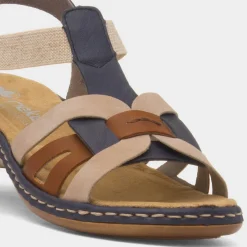 Rieker Antistress Womens Nude Strappy Sandal