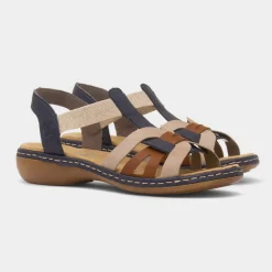 Rieker Antistress Womens Nude Strappy Sandal
