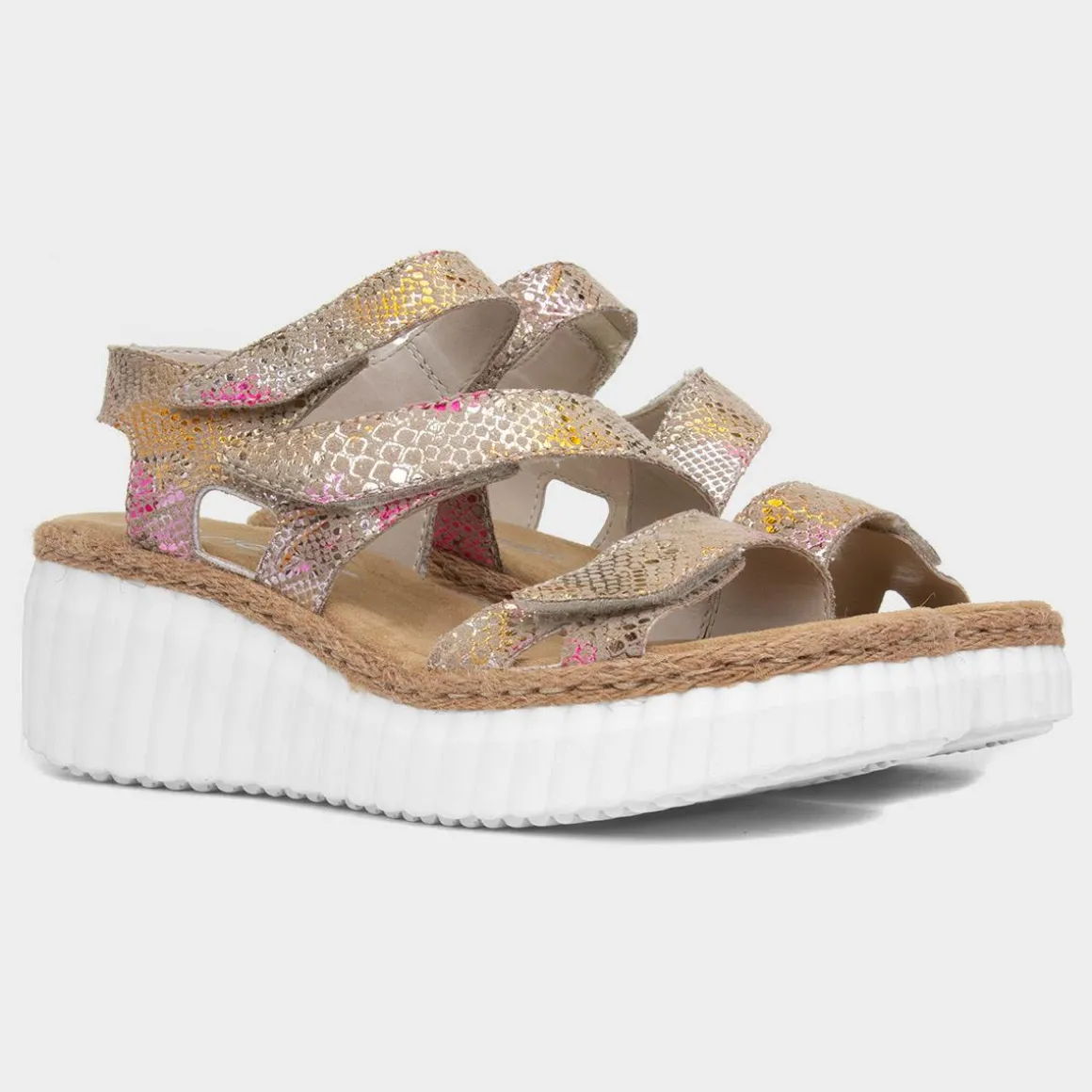 Rieker Antistress Womens Multi Wedge Sandal