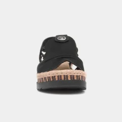 Rieker Antistress Womens Black Sandal
