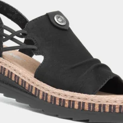 Rieker Antistress Womens Black Sandal