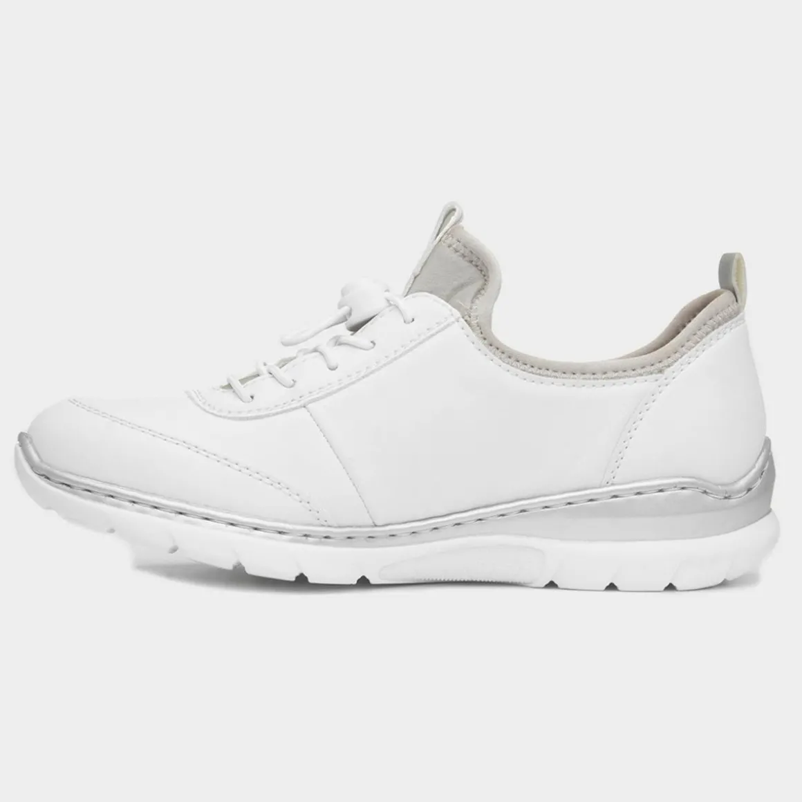 Rieker Antistress Womens White Toggle Shoe