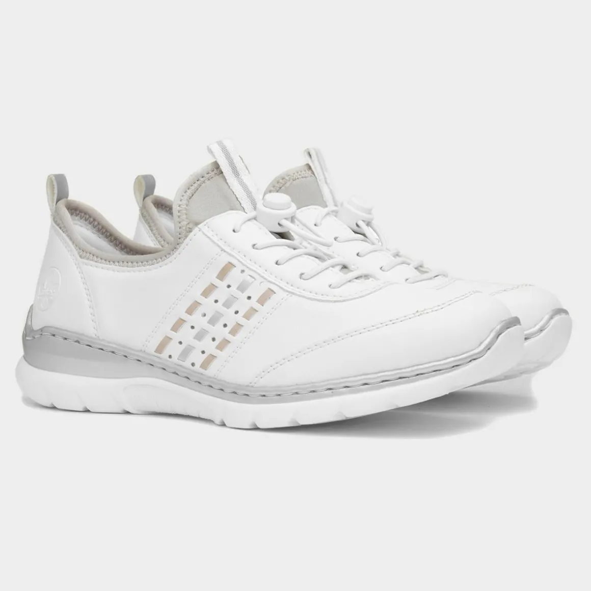Rieker Antistress Womens White Toggle Shoe