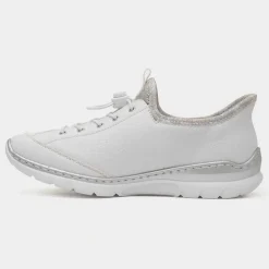 Rieker Antistress Womens White Slip On Shoe