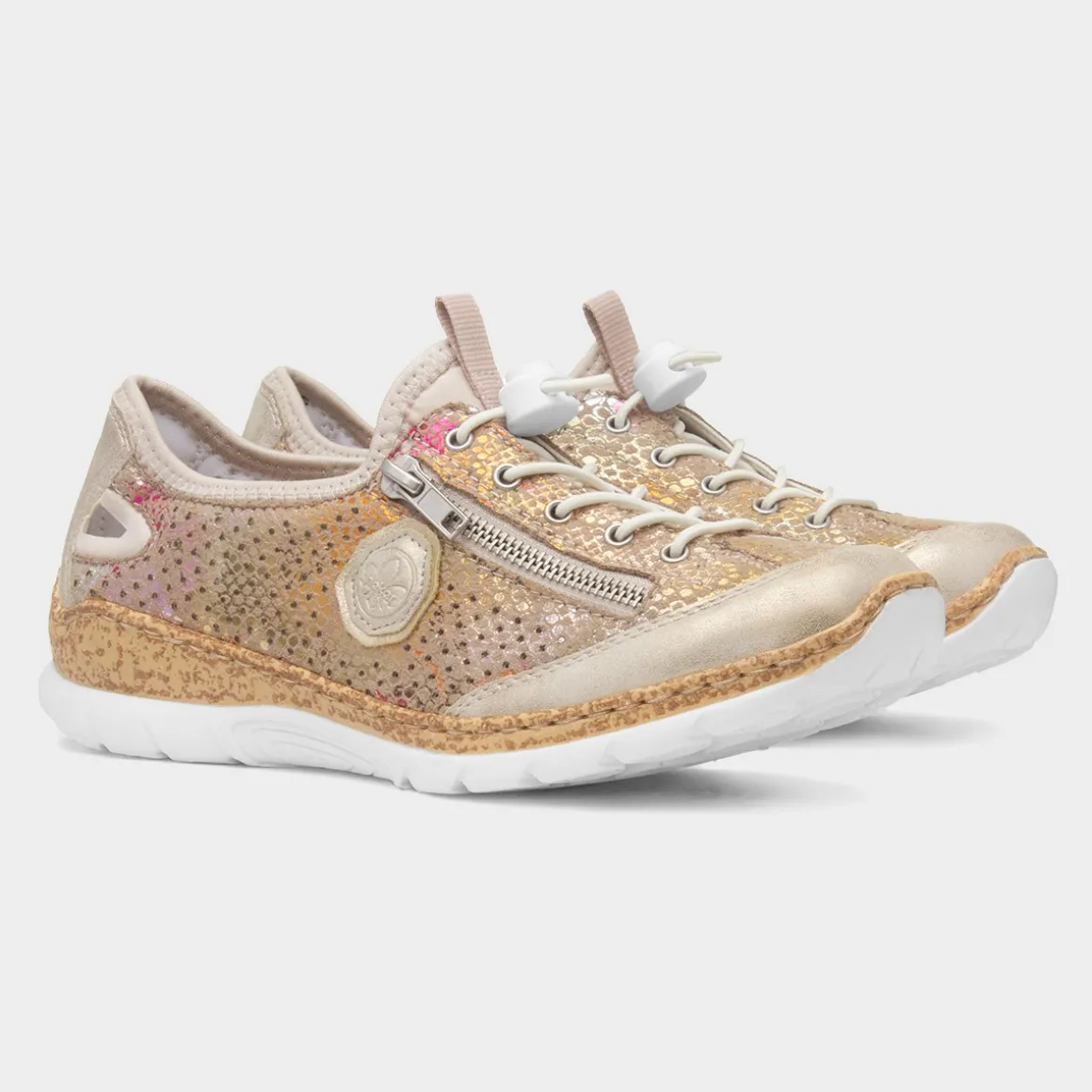 Rieker Antistress Womens Gold Casual Shoe