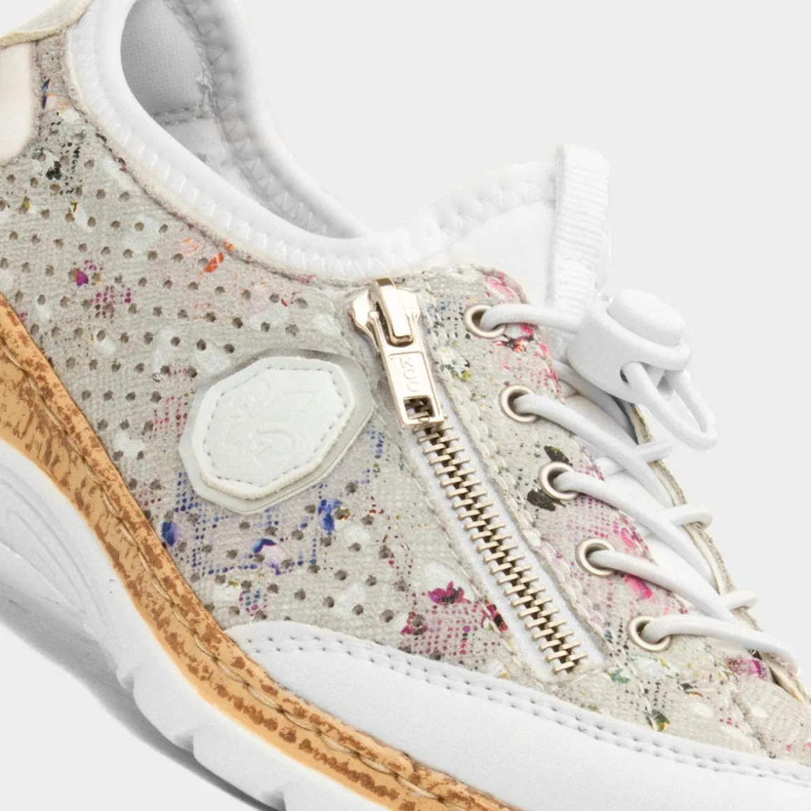Rieker Antistress Womens White Multi Casual Shoe