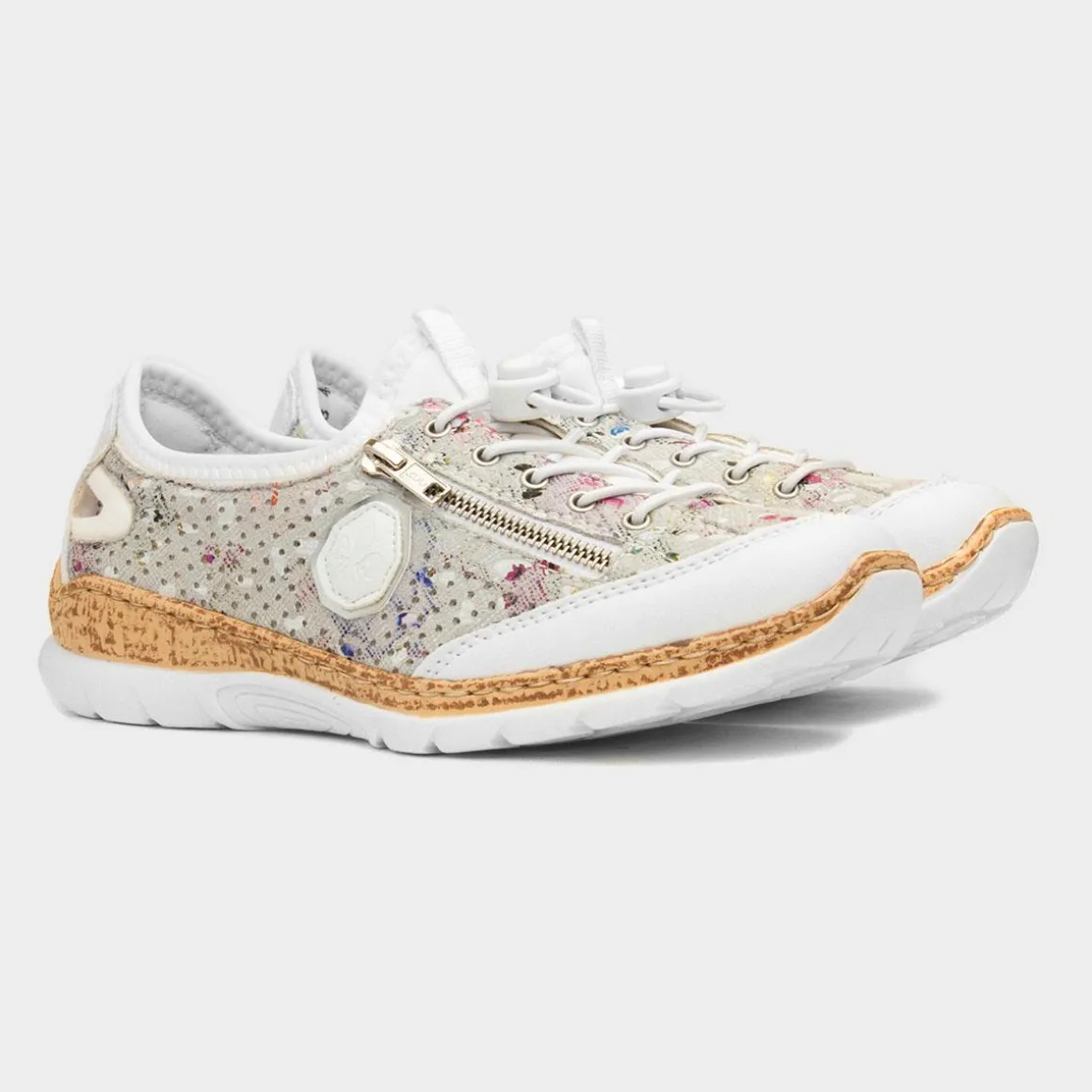 Rieker Antistress Womens White Multi Casual Shoe