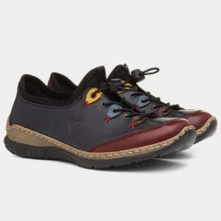 Rieker Munich Womens Navy Lace Up Shoe